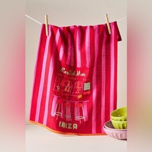 Anthropologie Phthalo Ruth Ibiza Cotton Dish Towel